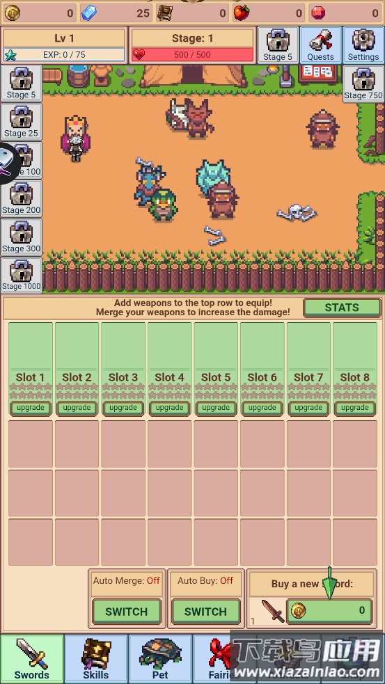 Idle Sword Master独行剑客游戏最新版截图2