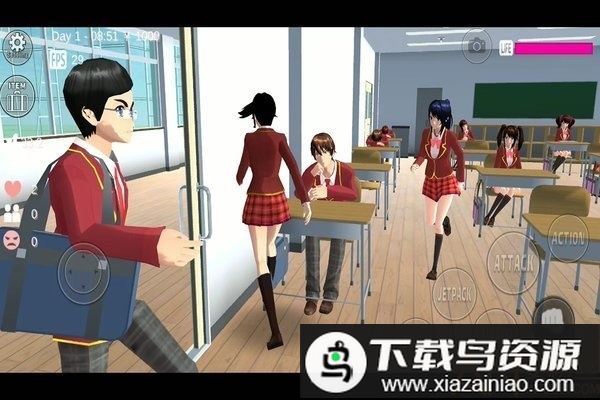 樱花校园模拟器英文版正版无广告(SAKURA SchoolSimulator)最新版截图3