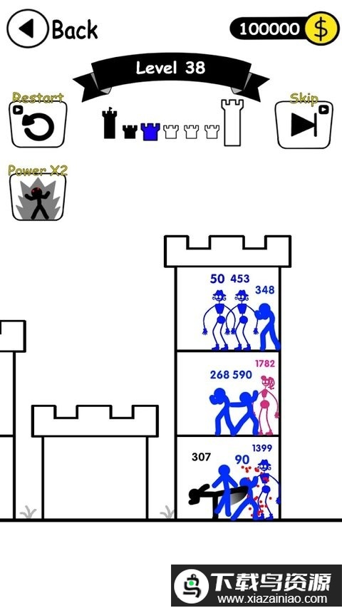 火柴人英雄塔防免广告(内置菜单)截图1