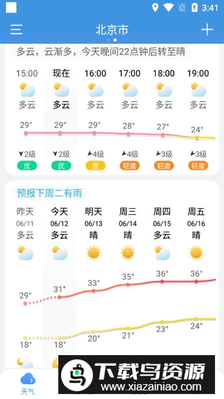 小云天气无广告版APP截图5