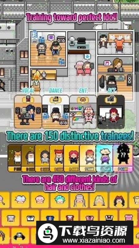 月刊偶像像素偶像成长汉化无限金币宝石中文版最新版截图4