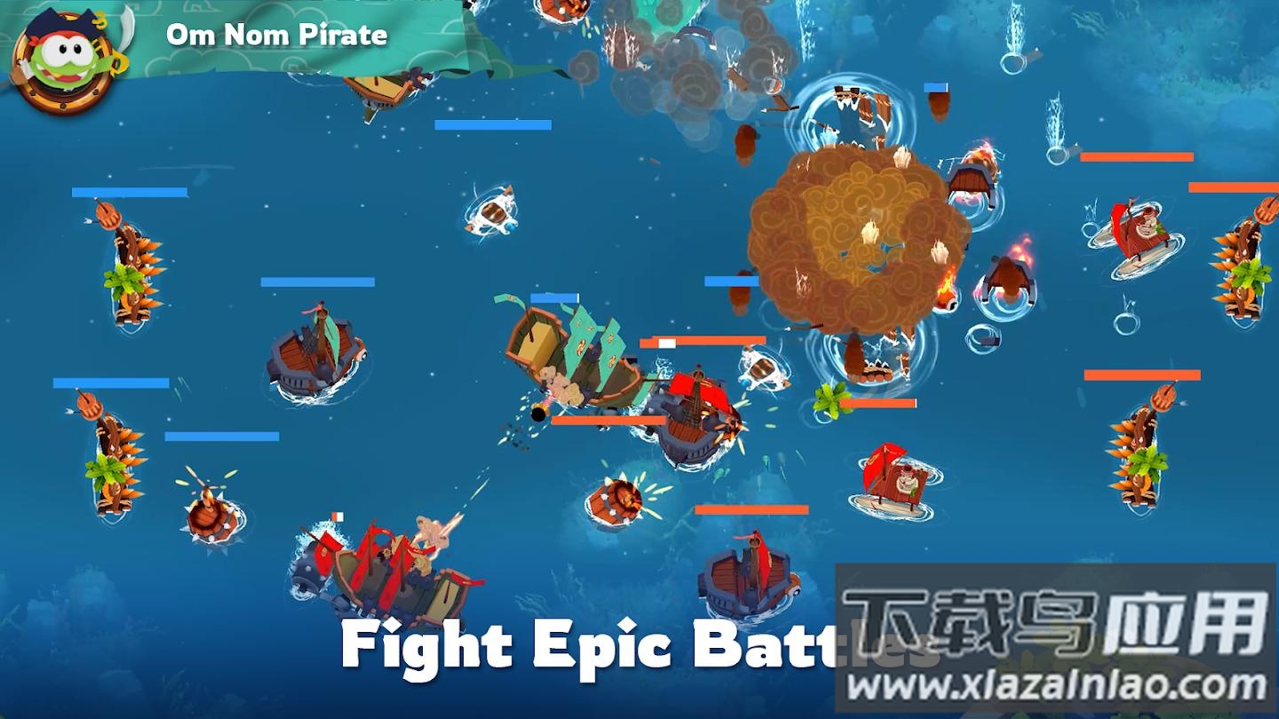 海盗部族游戏下载安装(Om Nom Pirates Clans)最新版截图2