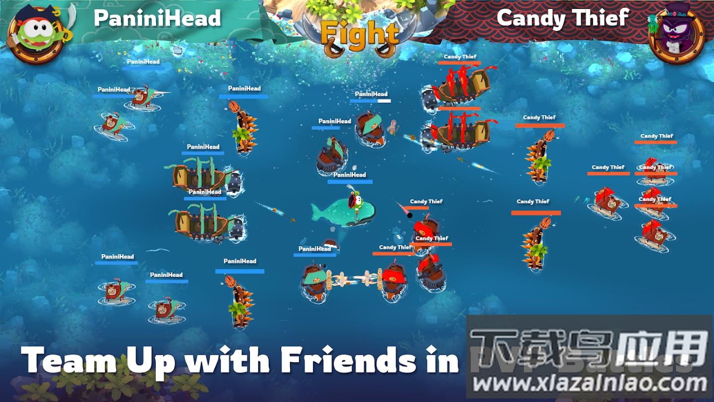 海盗部族游戏下载安装(Om Nom Pirates Clans)最新版截图3