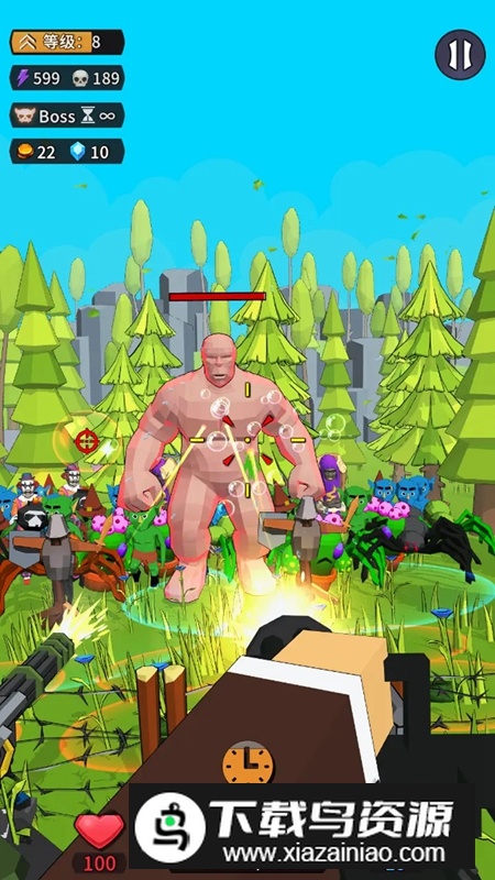 方块人绝地恰鸡战场游戏最新版截图1