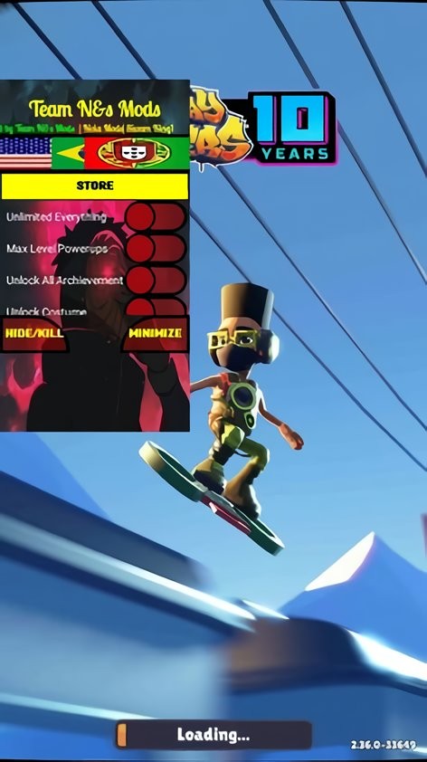 地铁跑酷明殇冰岛公益版本最新版截图2