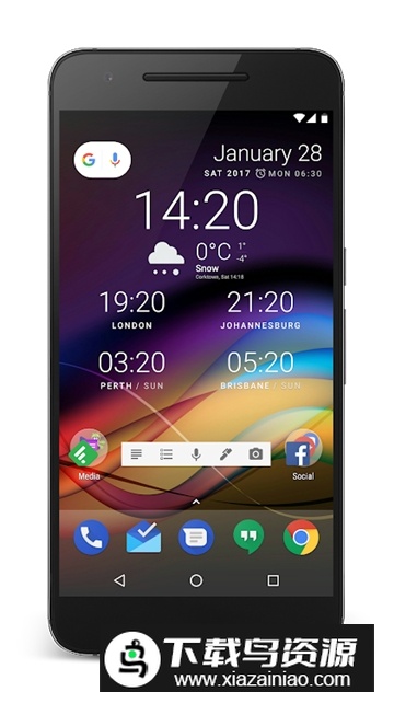 Chronus手机透明时钟天气插件apk最新版截图1