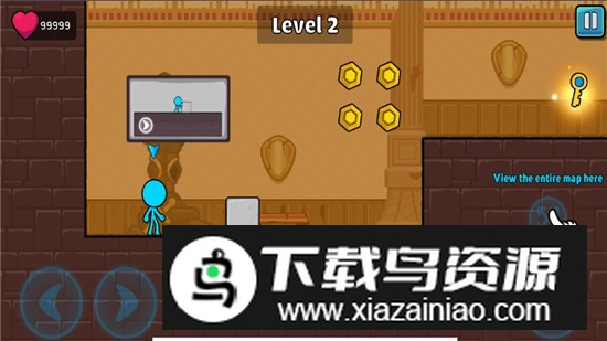 Red & Blue Stickman 2红蓝火柴人2无限生命版截图3