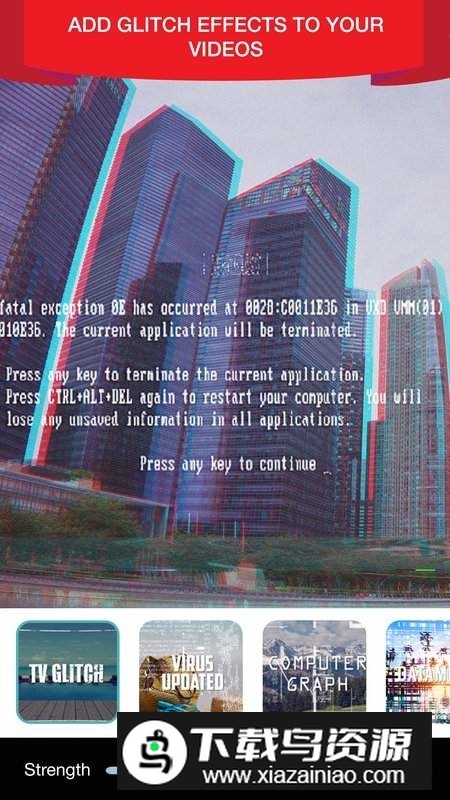 Glitch Photo Editor and Video Effects(故障风视频特效app安卓版免费下载)截图2