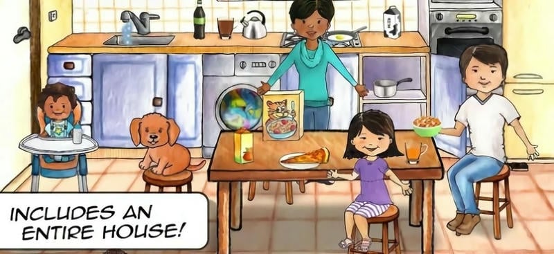 娃娃屋汉堡店免费版(PlayHome Plus)截图1