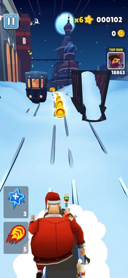 地铁跑酷雪地版最新版本(Subway Surf)最新版截图1