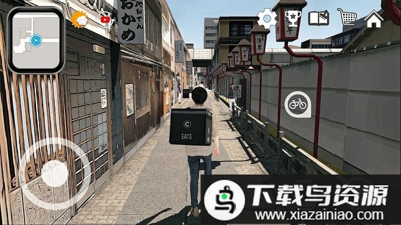 大阪外送员模拟器游戏(Delivery Sim - Japan Osaka)最新版截图1