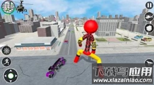 火柴人城市超级保卫者Stickman Rope Hero Superhero最新版截图1