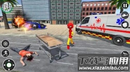 火柴人城市超级保卫者Stickman Rope Hero Superhero最新版截图2