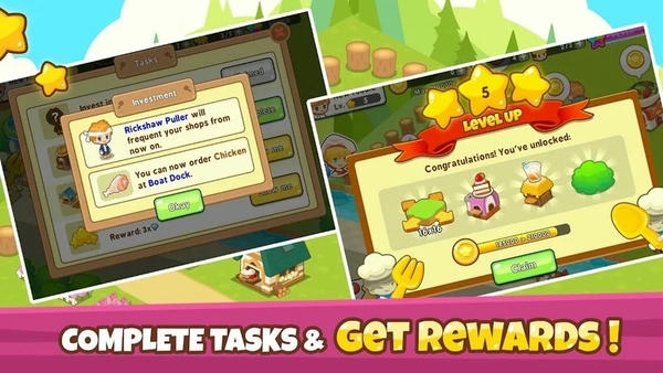 开心餐馆破解版无限金币无限钻石最新版截图2