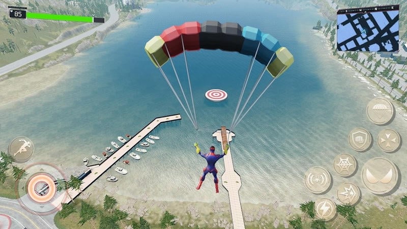 蜘蛛侠绳索英雄破解版无限金币最新版截图1