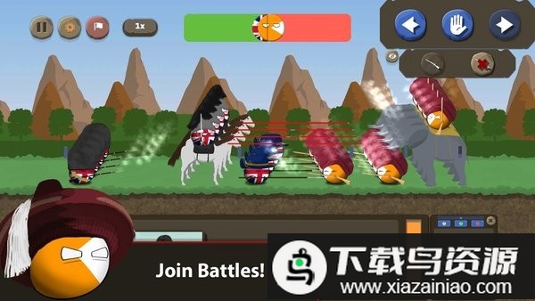 战争中的乡村球游戏截图1