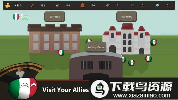 战争中的乡村球游戏截图2