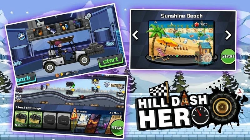 登山赛车英雄免广告版(hill dash hero)截图1