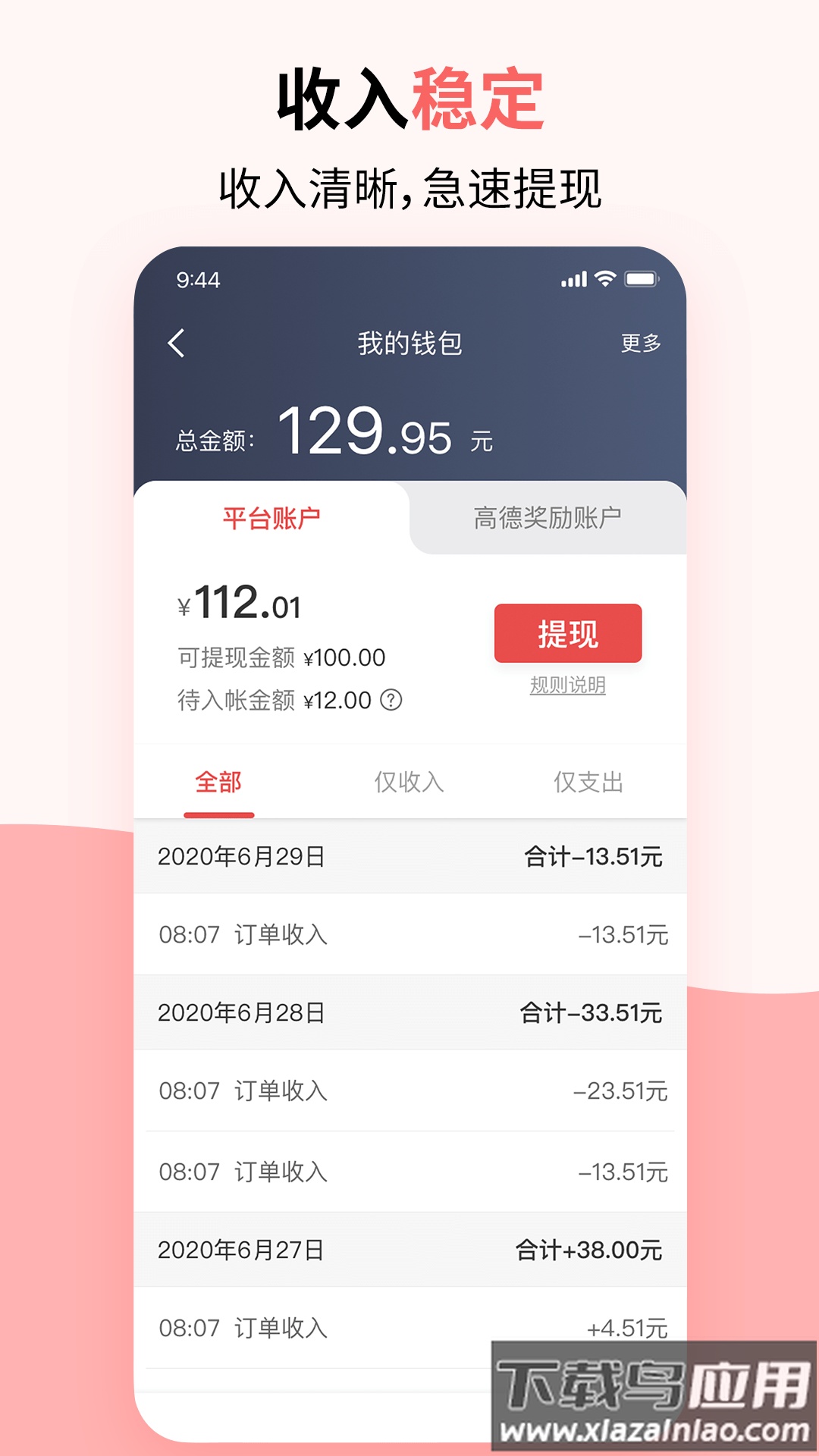 顶风出行司机端app官方版截图2