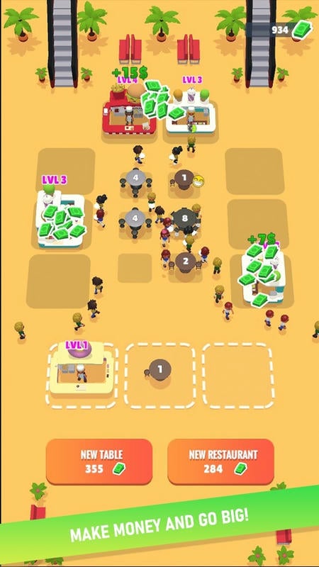 闲置美食广场无限钞票版(Food Court Idle)最新版截图2