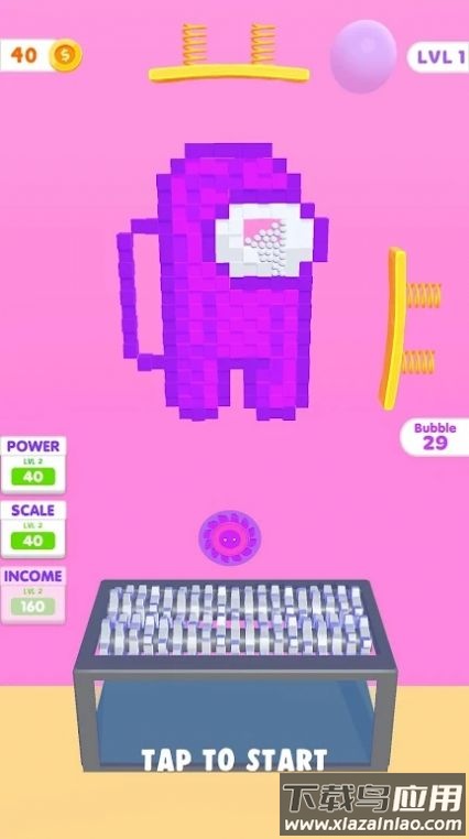 切割像素方块游戏(Bubble Crusher)最新版截图3