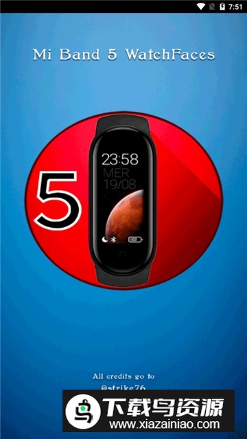 miband5watchfaces表盘免费版(miband5表盘软件)截图1