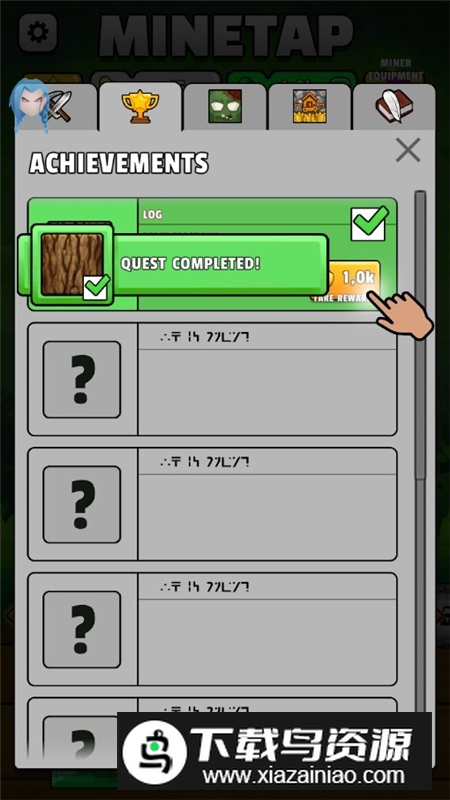 MineTap点击我的世界无限绿宝石内置菜单版最新版截图5