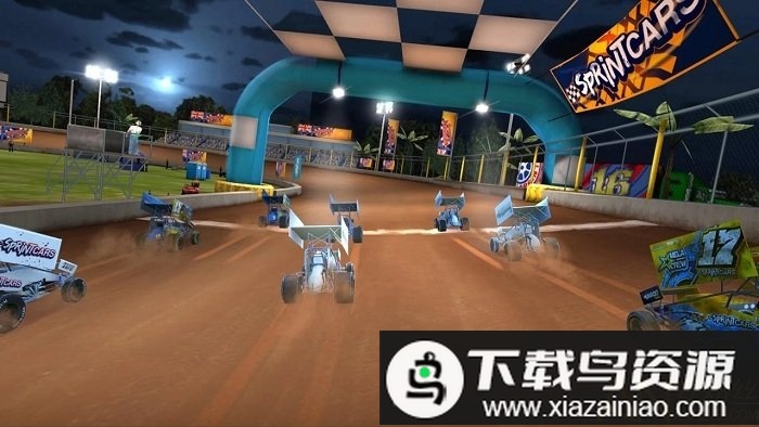 沙尘追踪汽车冲刺手机版(Sprint Cars)截图