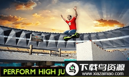 特技滑板英雄2016汉化版(Hoverboard Stunts Hero 2016)截图1