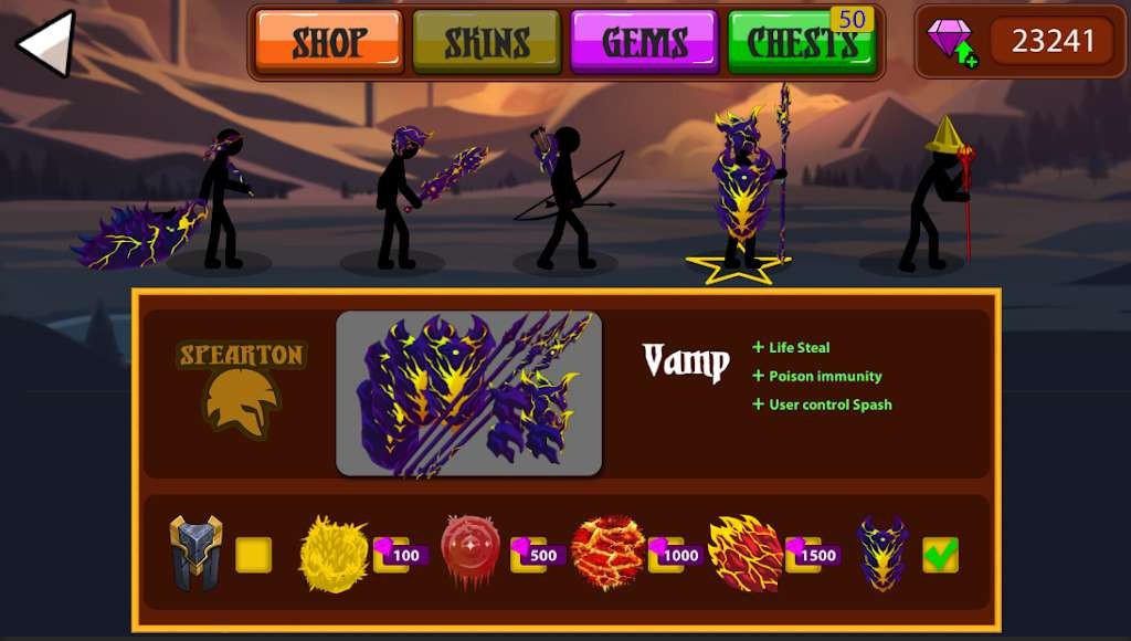 火柴人战争无限战争无限货币版(Stickman War : Infinity warriors)最新版截图2