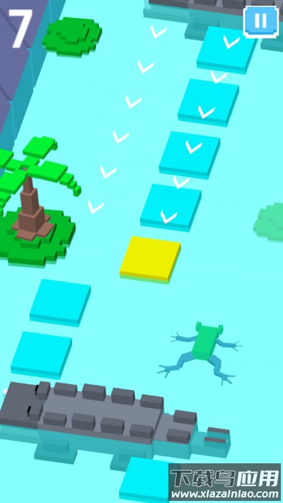 像素世界躲避鲨鱼截图2