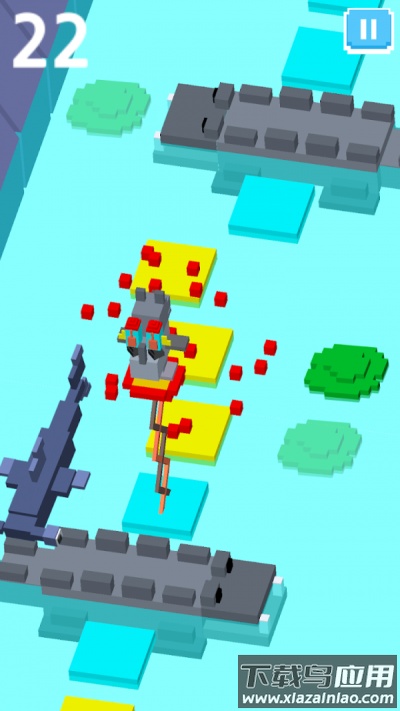 像素世界躲避鲨鱼截图4