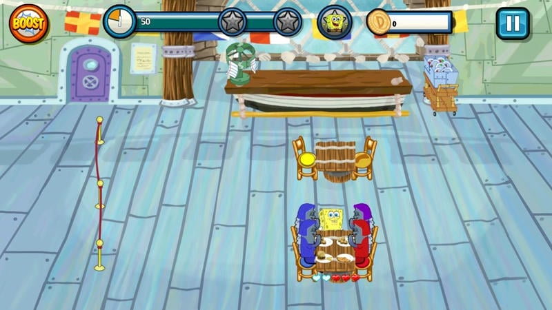 海绵宝宝餐厅游戏(SpongeBob Diner Dash)截图1