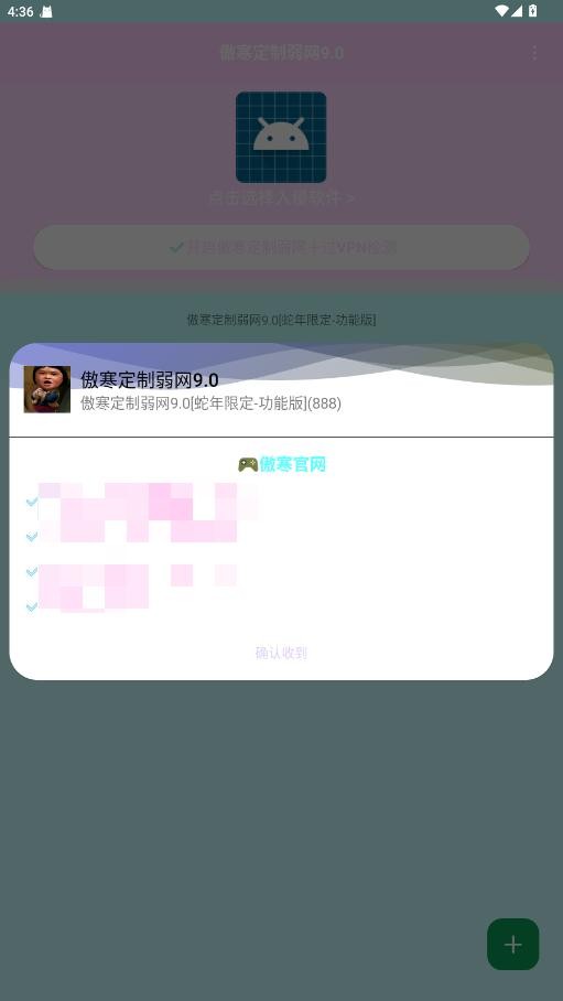 傲寒定制弱网9.0最新版本截图3