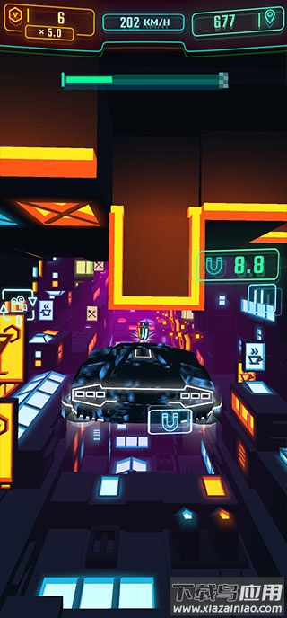 霓虹飞车最新版下载(Neon Flytron)截图1