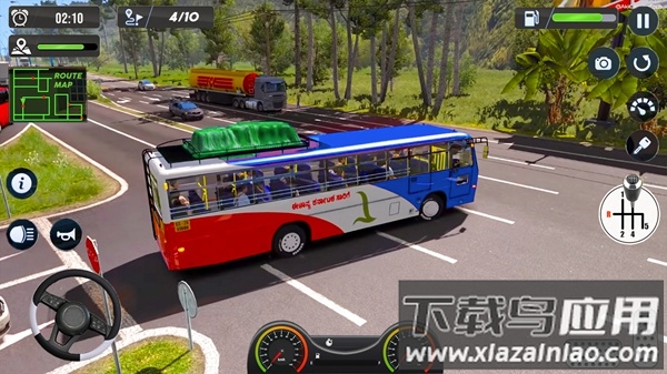 现代大城市长途汽车3D游戏下载(Modern Grand City Coach Bus 3D)截图1