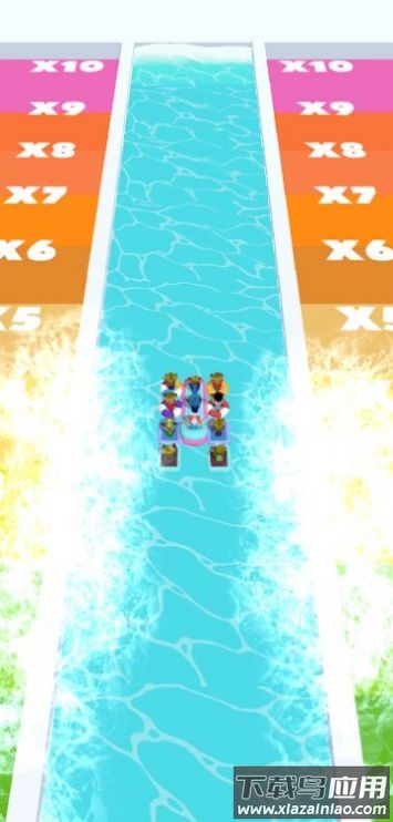 水滑梯跑酷游戏下载(Waterslide Run)截图1