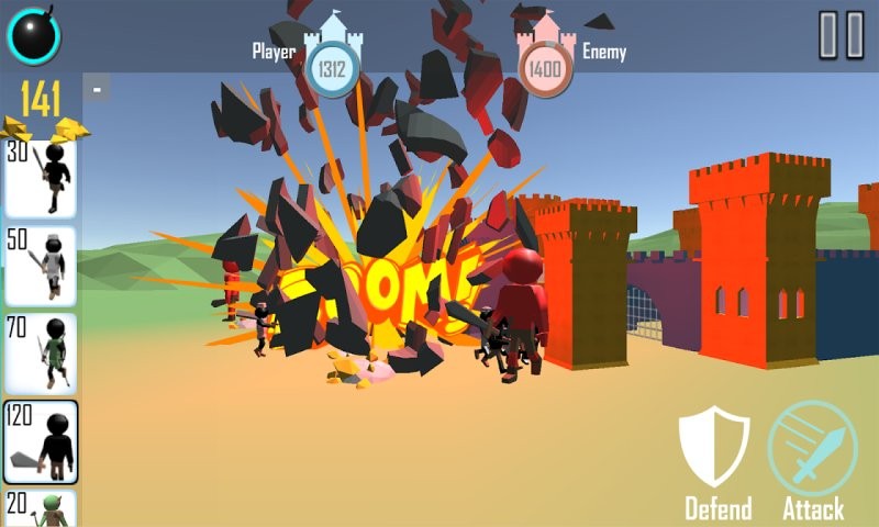 火柴人战争3d手机版游戏截图1