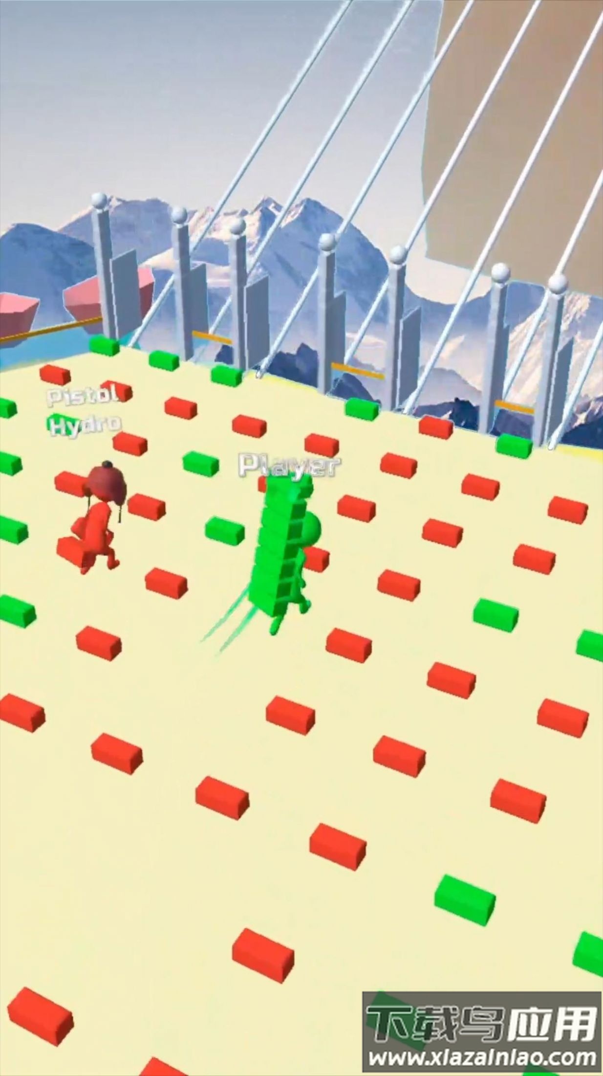 桥梁建造跑游戏(Bridge Race)截图1