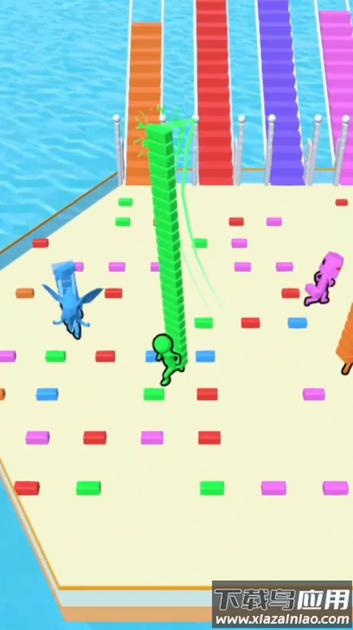 桥梁建造跑游戏(Bridge Race)截图4