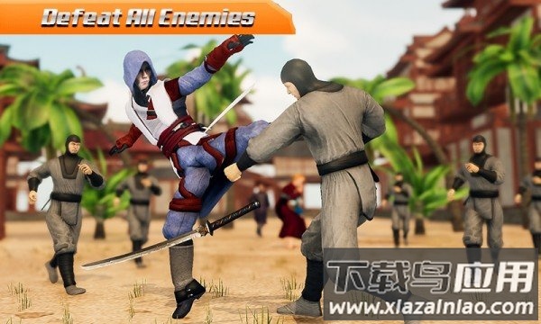 忍者英雄搏击Ninja King Fighting Games: Superhero Kung Fu Fight截图2