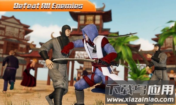 忍者英雄搏击Ninja King Fighting Games: Superhero Kung Fu Fight截图3