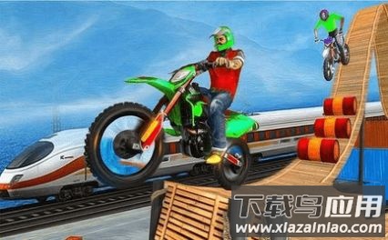 疯狂特技摩托骑手游戏(Crazy Tricky Bike Rider)截图3