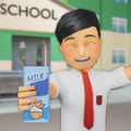 学校自助餐厅模拟器游戏(Kantin Sekolah Simulator)