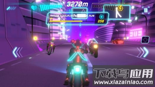 霓虹车手游戏(Neon Riders)截图1