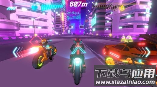 霓虹车手游戏(Neon Riders)截图4
