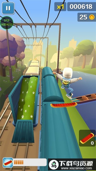 地铁跑酷牛津版内置菜单叶Q截图1