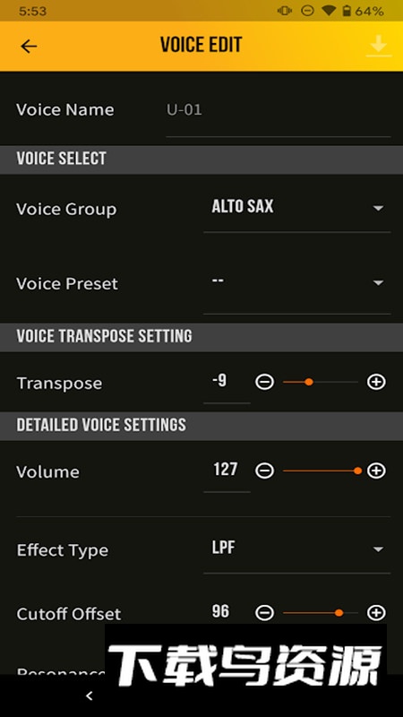 YDS Controller雅马哈萨克斯管app安卓版截图2