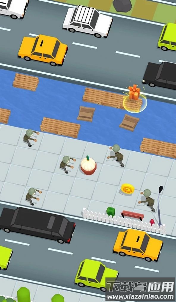 植物穿越逃亡之路3D游戏截图