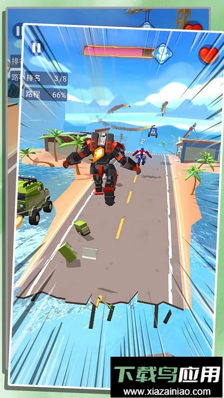 变形装甲飞车3D游戏截图3